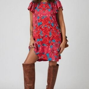 Free People Yara Printed Mini Dress